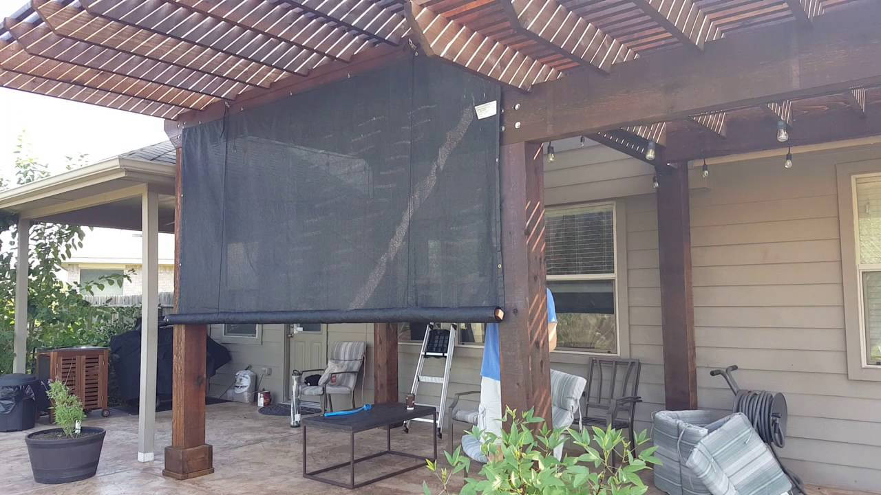 DIY Outdoor Shade
 DIY outdoor rolling shade