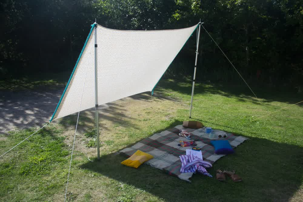 DIY Outdoor Shade
 DIY Shade Sail Simple Practical and Re mended