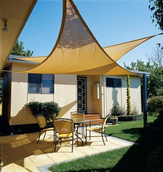 DIY Outdoor Shade
 DIY Shade Sail Simple Practical and Re mended