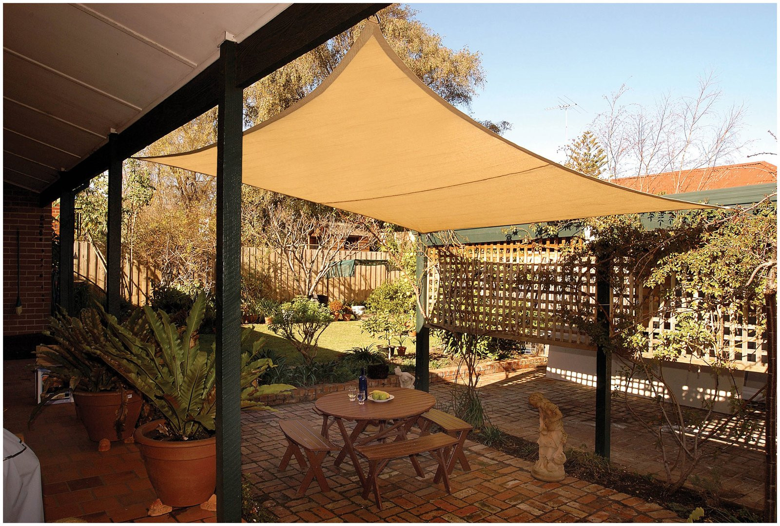 DIY Outdoor Shade
 DIY Shade Sail Simple Practical and Re mended