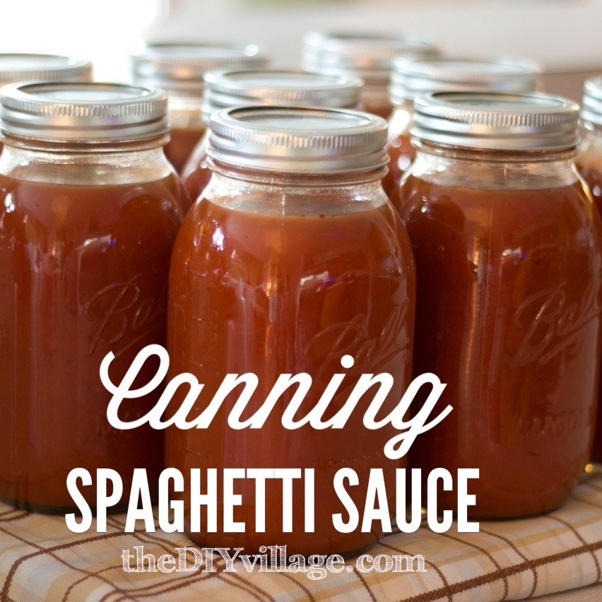 Spaghetti Sauce For Canning
 Canning Spaghetti Sauce Home Preserving  the DIY village