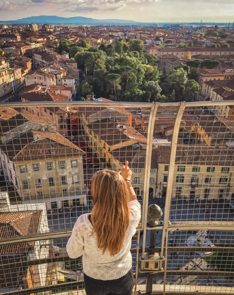 At the Top of the Leaning Tower of Pisa