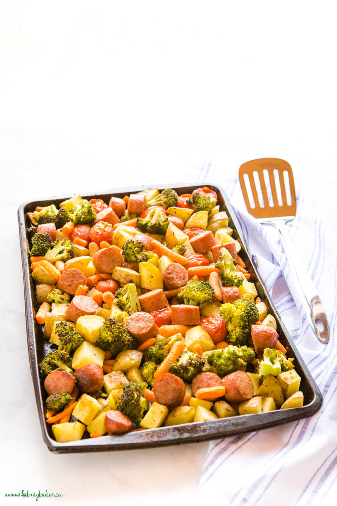 sausage sheet pan dinner recipe