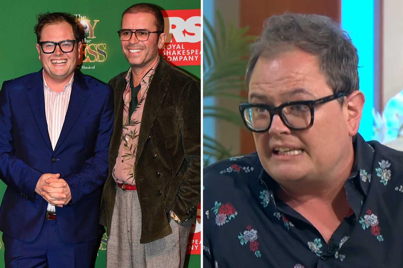 Alan Carr has reunited with jailed ex Paul Drayton at a Eurovision party at his home