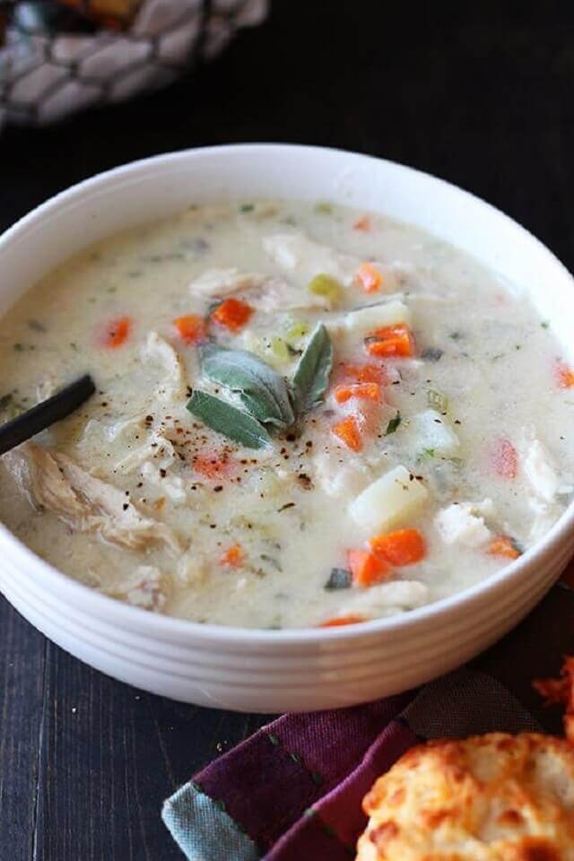 Turkey Pot Pie Soup