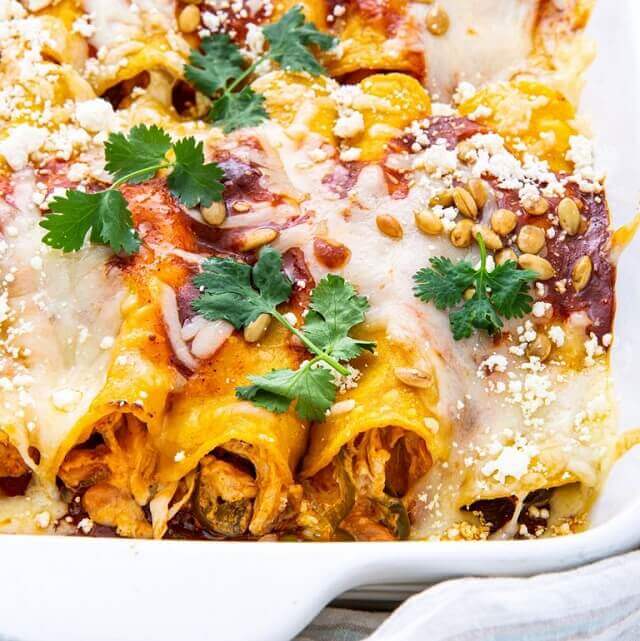 Leftover Turkey Enchiladas