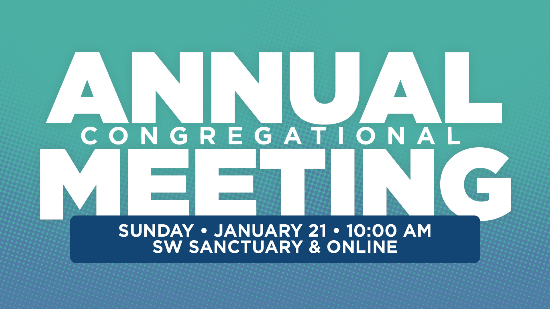 Annual Congregational Meeting | St. Andrew's Presbyterian Church