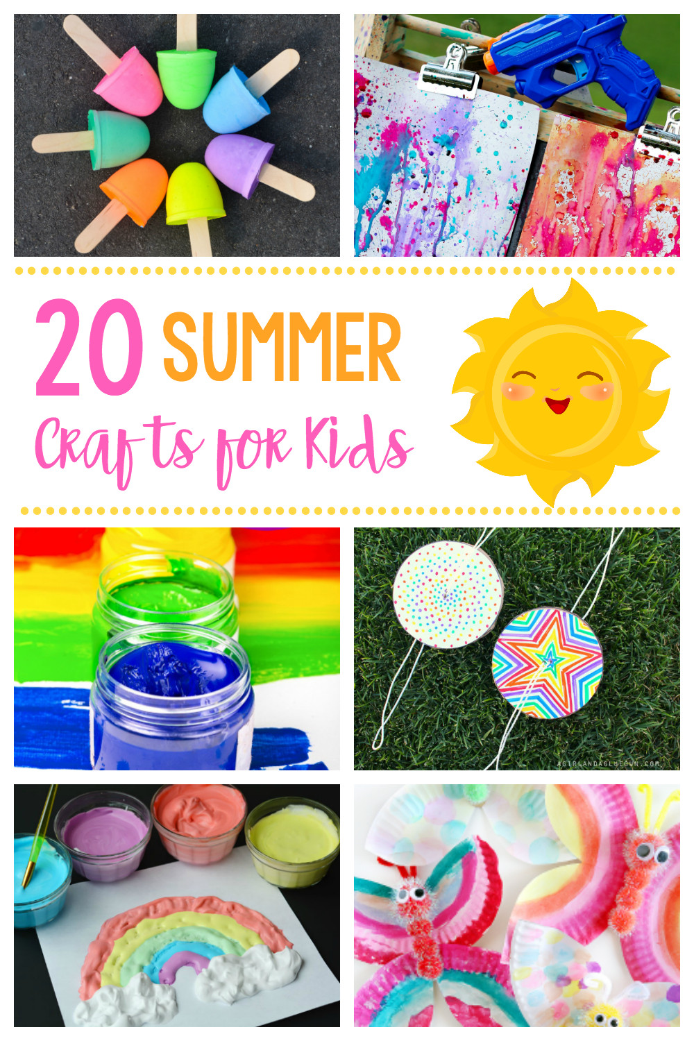 Arts And Crafts For Little Kids
 20 Simple & Fun Summer Crafts for Kids