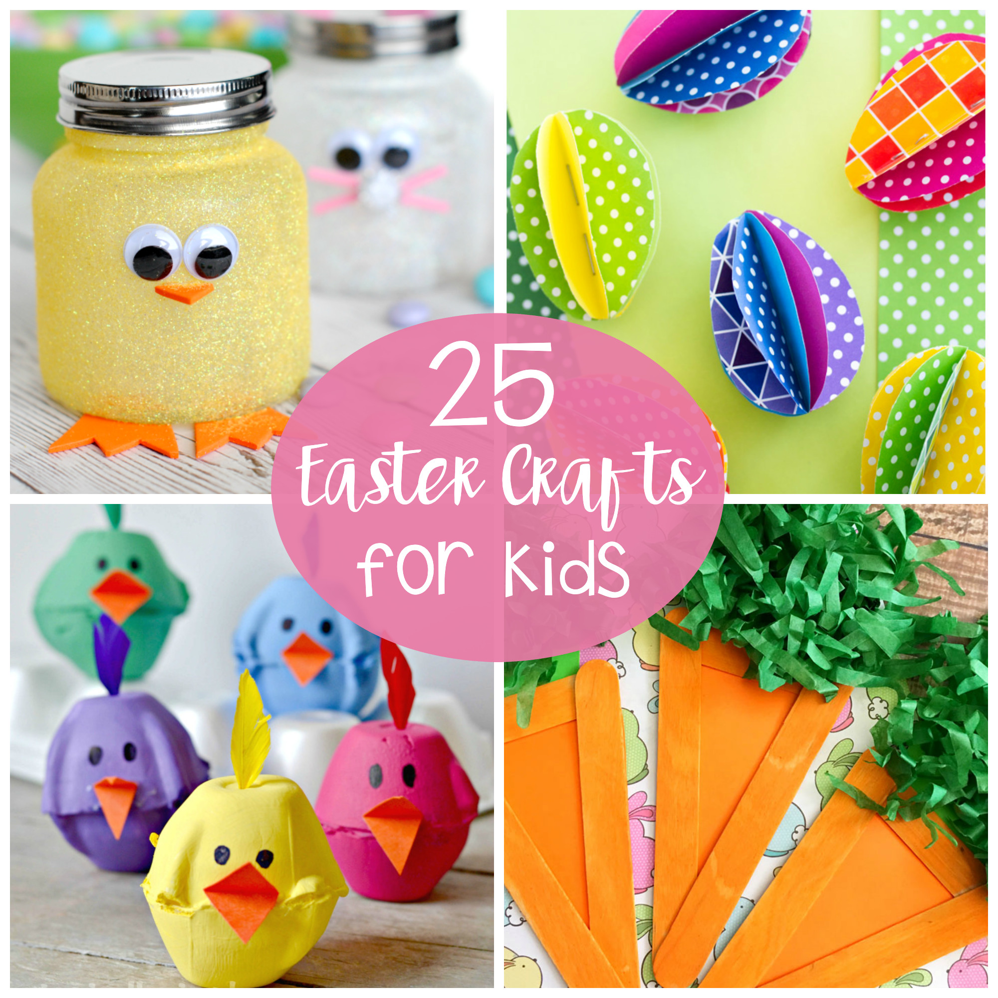 Arts And Crafts For Little Kids
 25 Cute and Fun Easter Crafts for Kids Crazy Little Projects