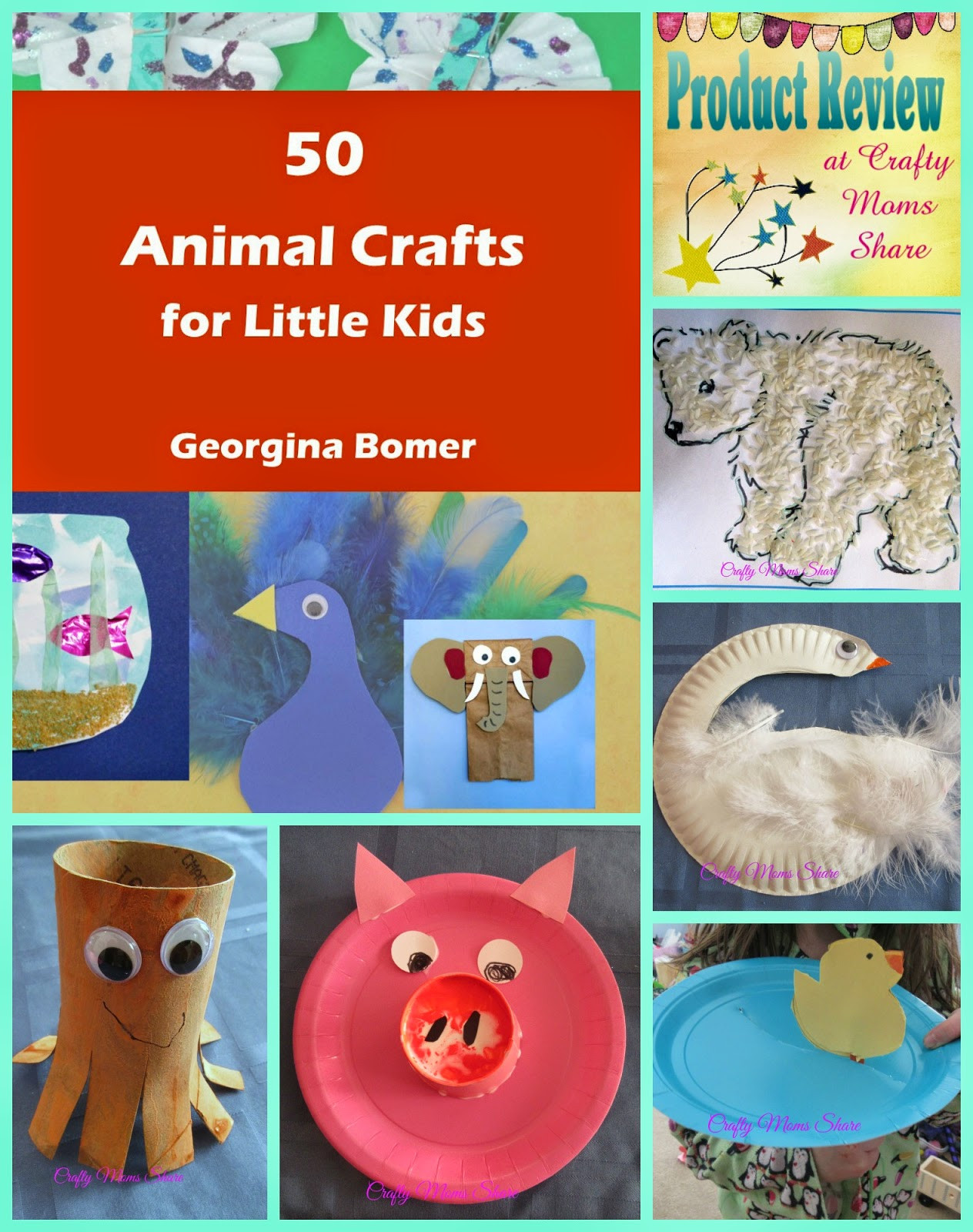 Arts And Crafts For Little Kids
 Crafty Moms 50 Animal Crafts for Little Kids Book