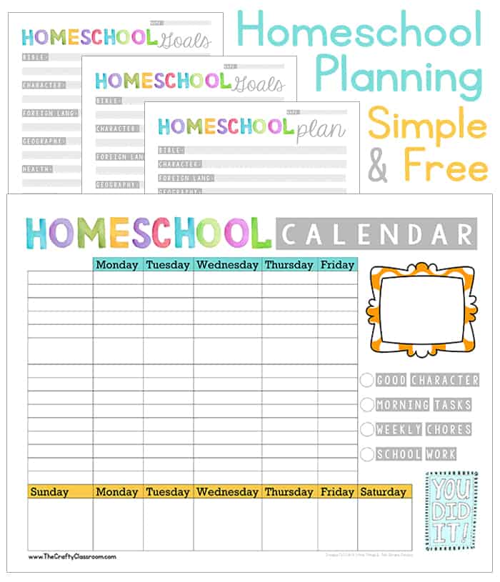 Diy Homeschool Planner Free Printable - FREE PRINTABLE TEMPLATES