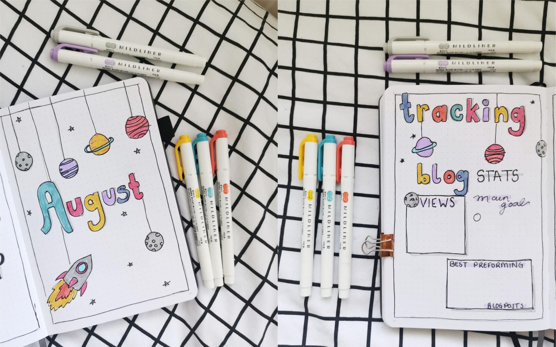 1 Best Space August Bullet Journal Set Up