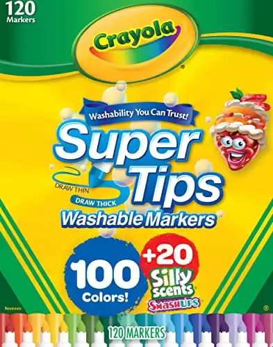 Crayola Super Tips Marker Set (120ct)