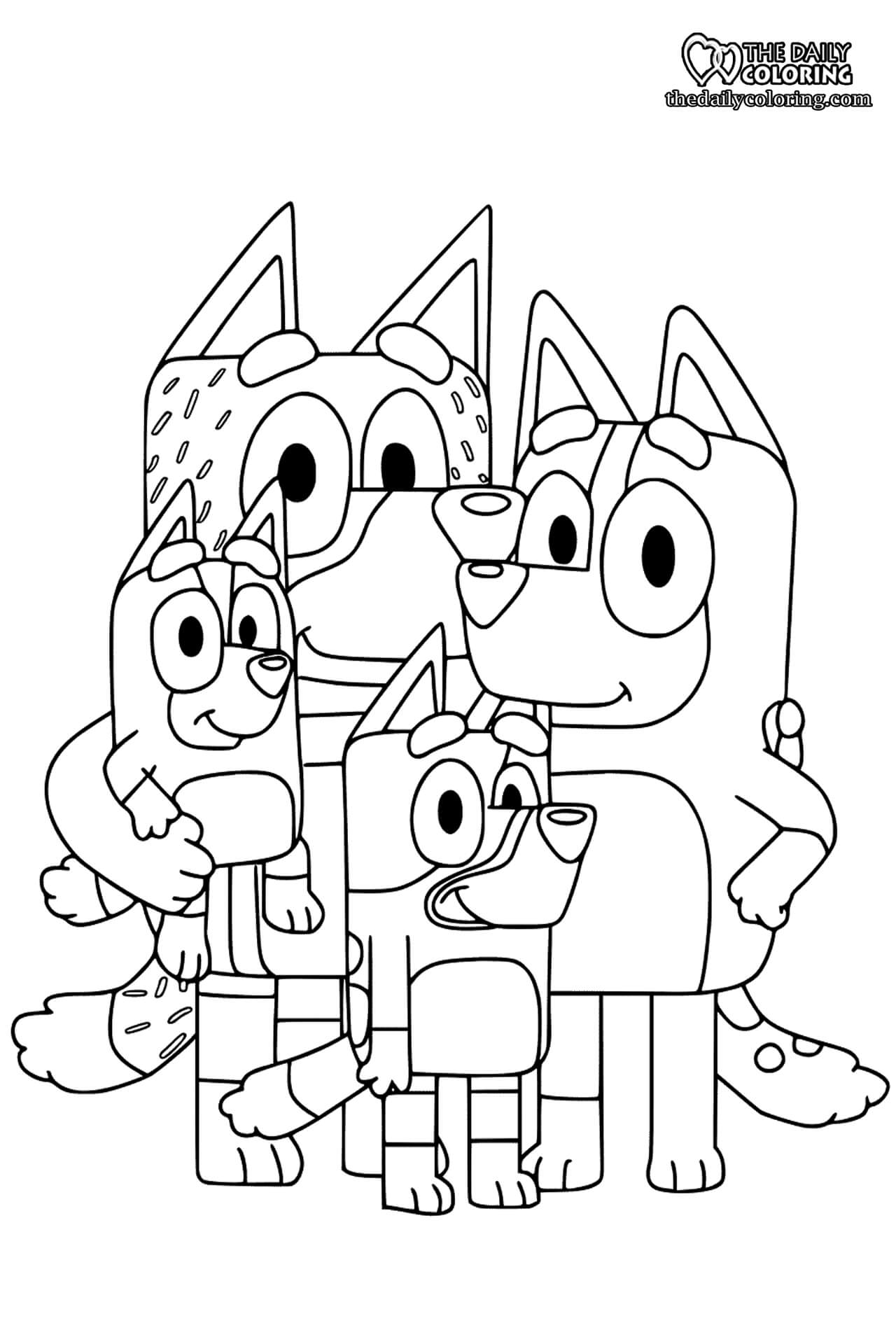 Bluey Coloring Page Free | Images and Photos finder