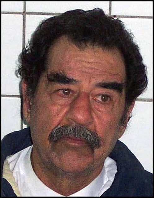 Saddam Hussein is captured by the U.S Army. 