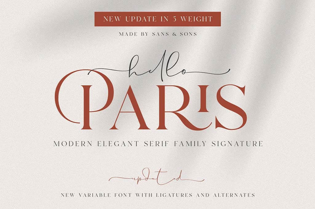 Hello Paris Font