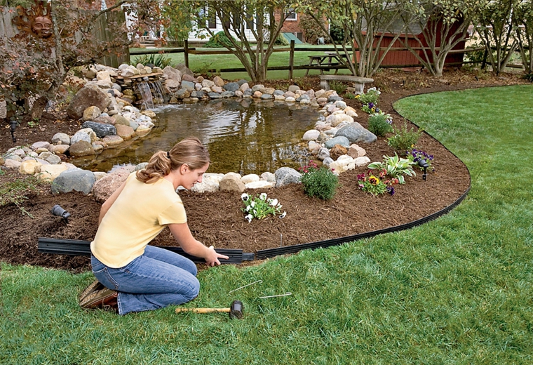 idée bordure jardin à fabriquer