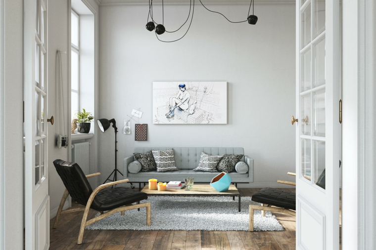 amenagement interieur salon scandinave