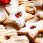 Strawberry Linzer Cookies