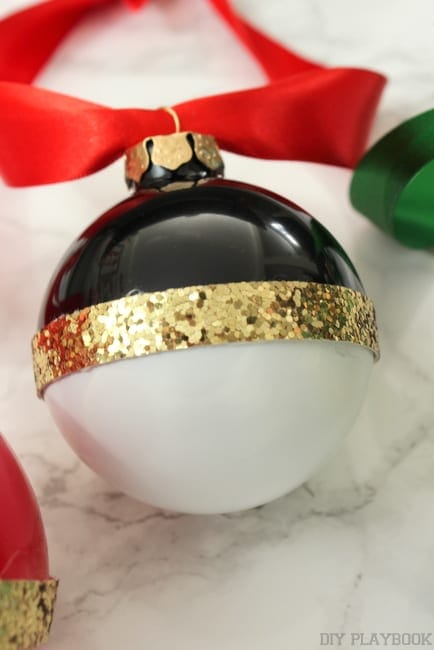 Knock-off Kate Spade DIY Ornaments