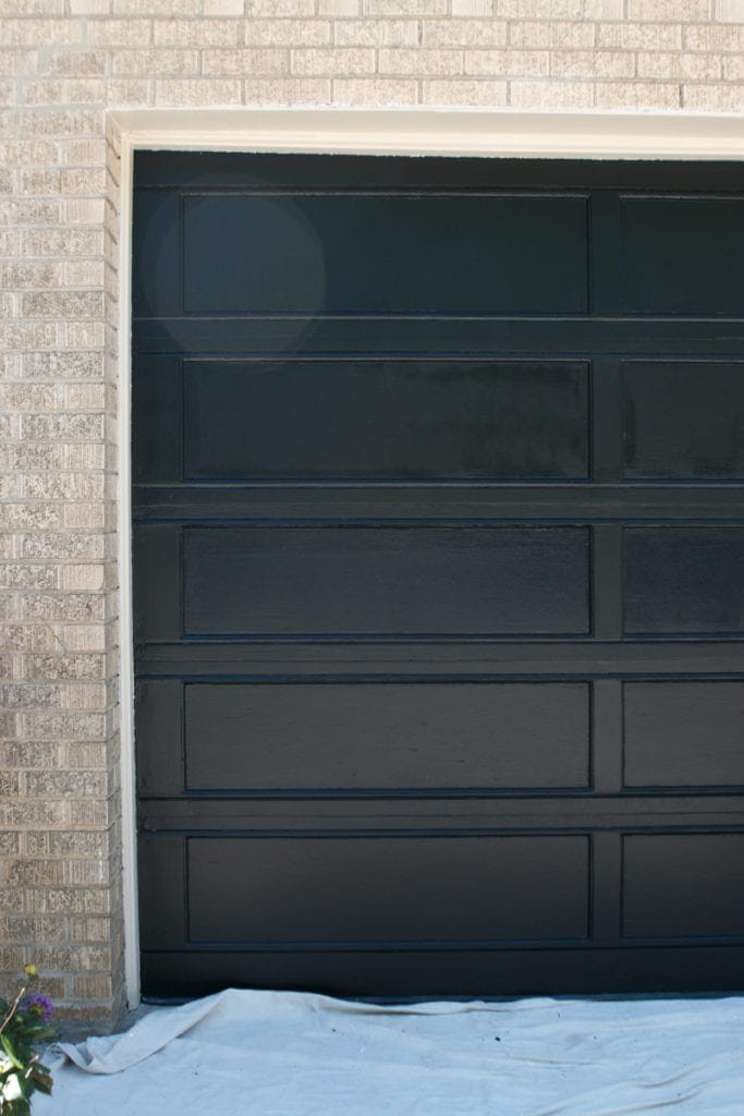 painted garage door