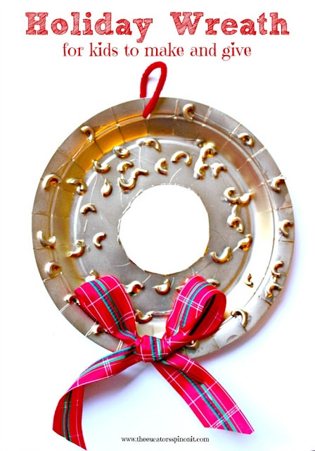 DIY Paper Plate Christmas Wreath - The Educators' Spin On It