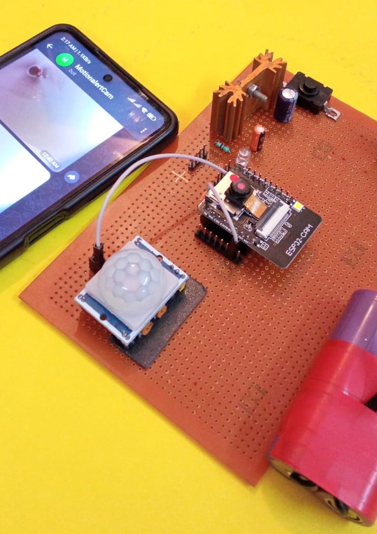 ESP32 Cam Motion Detection with Image Notifications on Telegram App ...