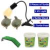 Combo Offer Turtle UV Light Turtle Stand and Food