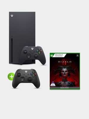 Xbox Series X  1TB + Diablo IV + Carbon Black Controller Black Console Bundle