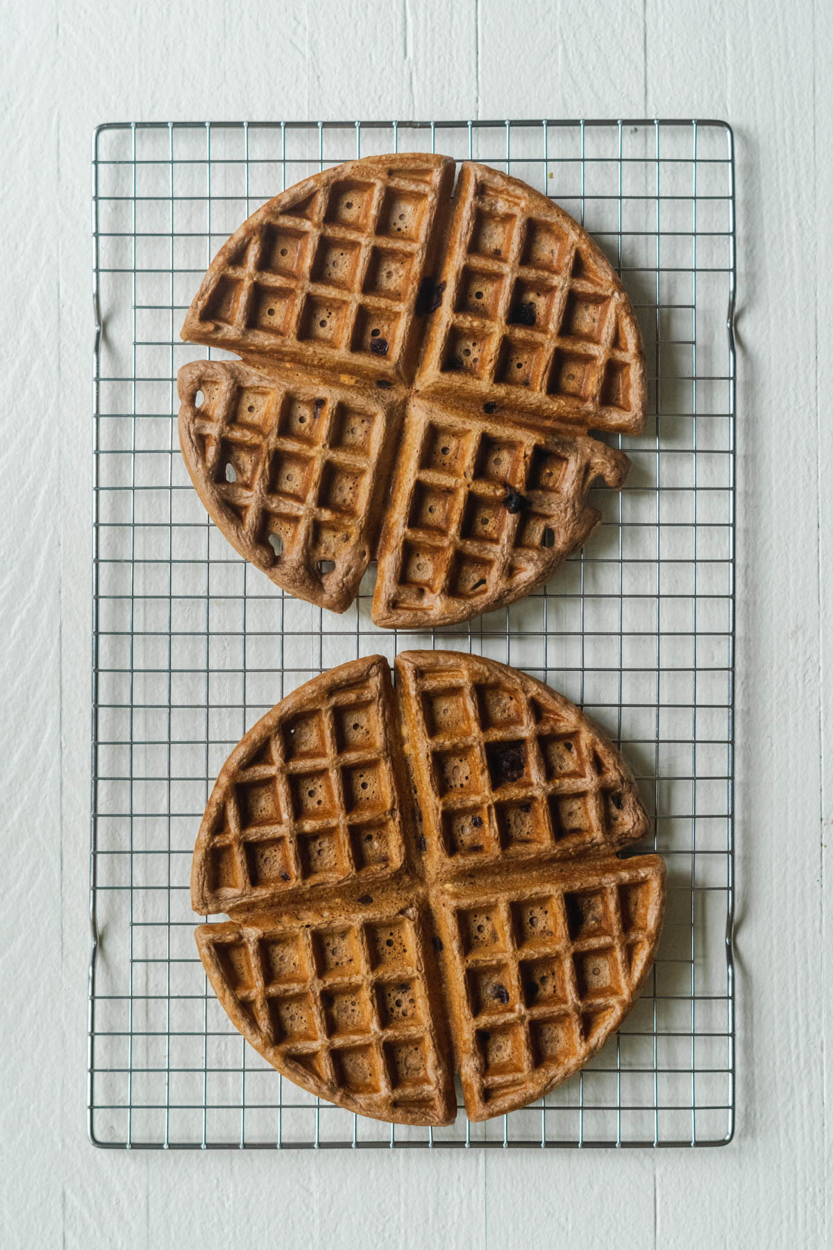 chocolate protein waffles