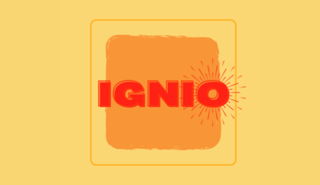 A graphic of Ignio's name.