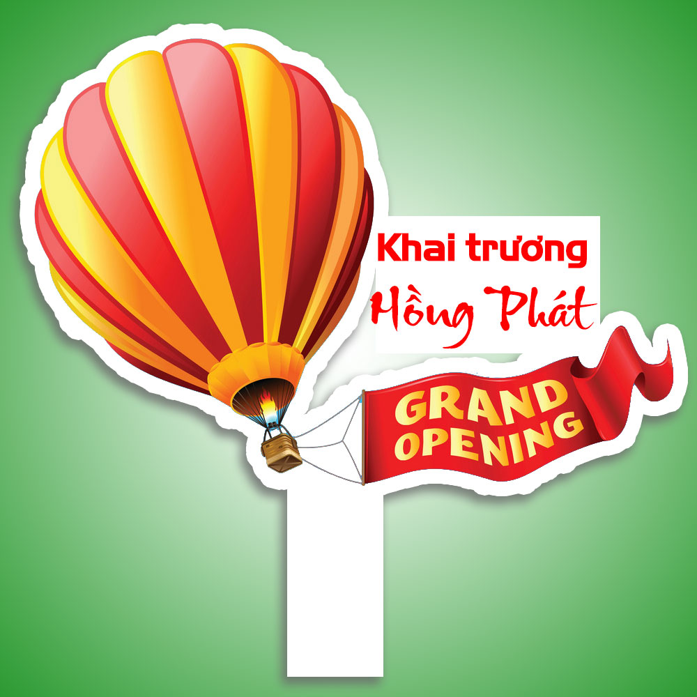 Hashtag cầm tay khai trương