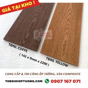 Tấm ốp nhựa ngoài trời TDN - Ốp tường sàn nhựa composite vân gỗ