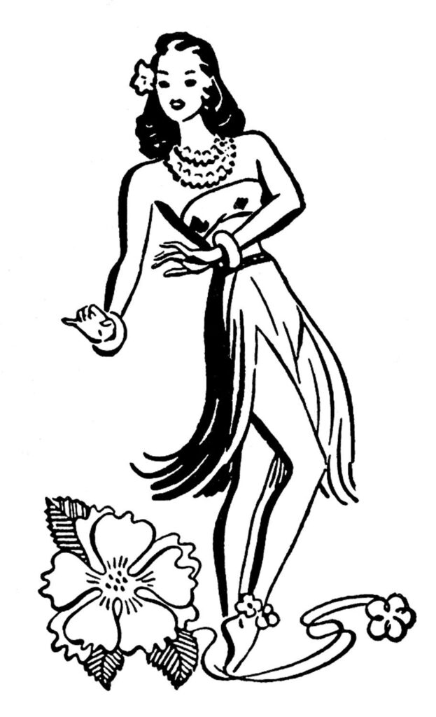 Hula Dancer Clipart