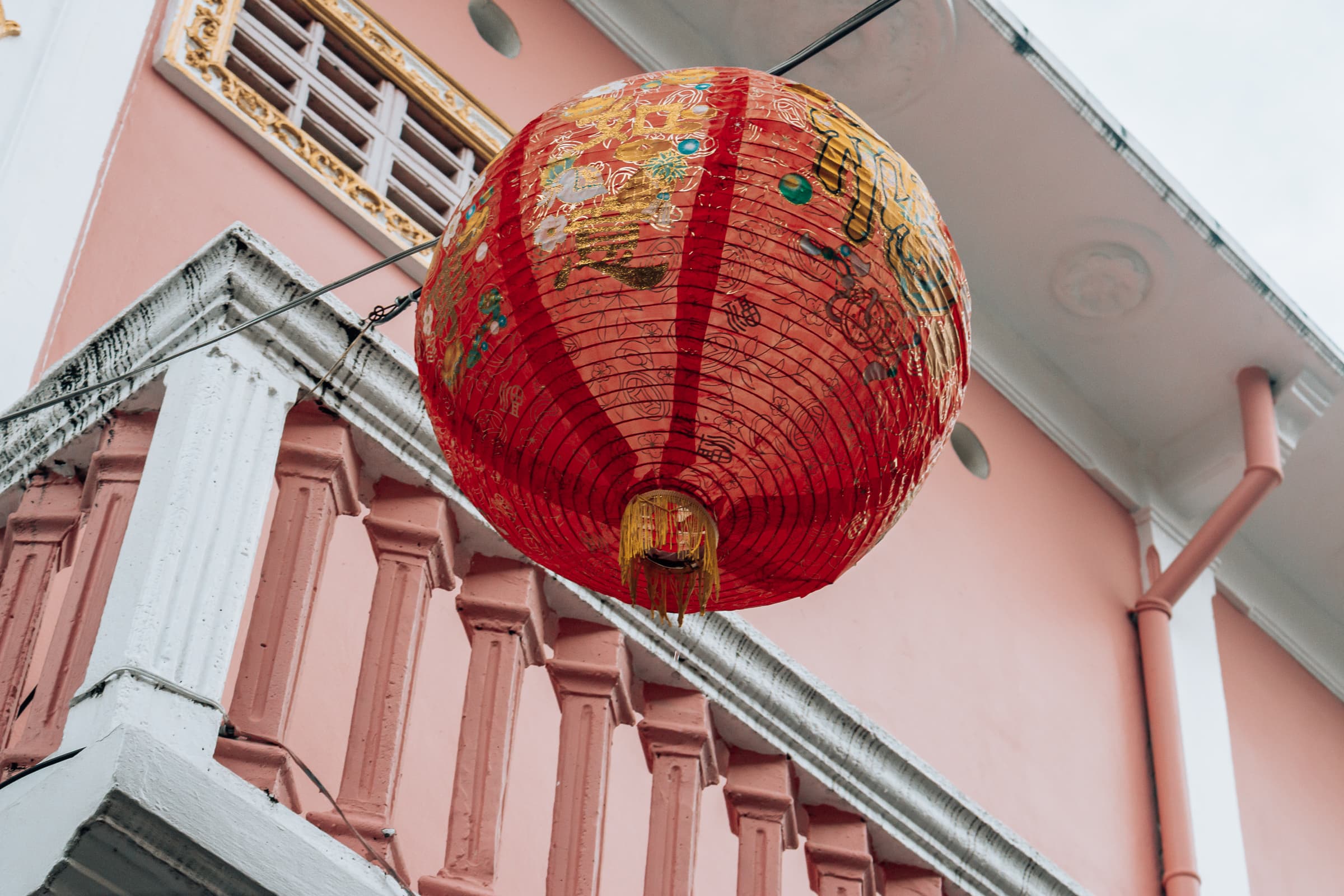 Phuket city sights China lantern