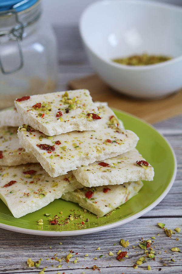 coconut pistachio bark