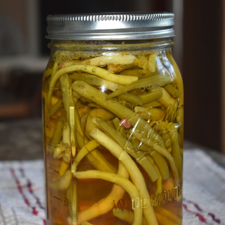 jar of canned green beans