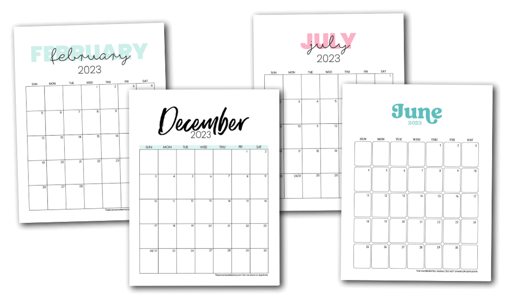 Free Printable 2023 Calendar Printable PDF Template