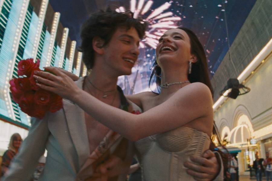 Mikey Madison, as Anora, and Mark Eidelstein, as Vanya, star in “Anora,” a raunchy rom-com and Gen-Z Cinderella story that made its debut May 21 at the 77th Cannes Film Festival.