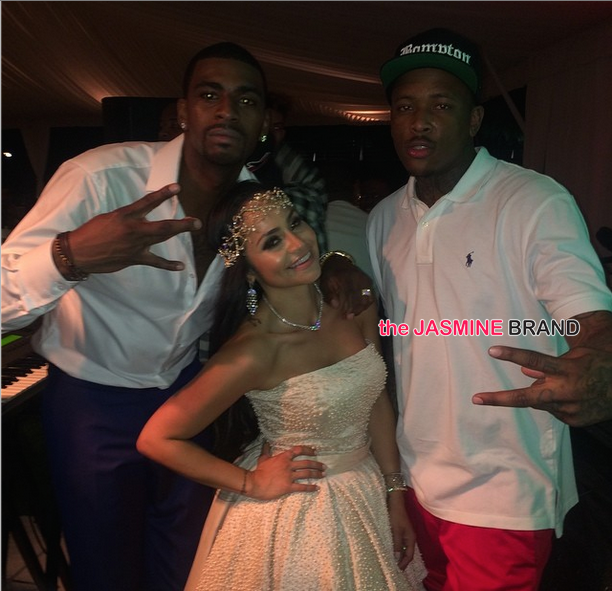 [Photos] NBA Baller Dorell Wright Marries Mia Lee: Rapper YG, Gabrielle Union, Chris Bosh Attend