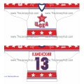 Red Army CSKA Moscow Retro Russian Hockey Jersey Light