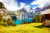 Azure Pond Oeschinensee, Swiss Alps