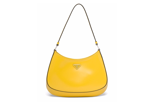 yellow prada cleo bag