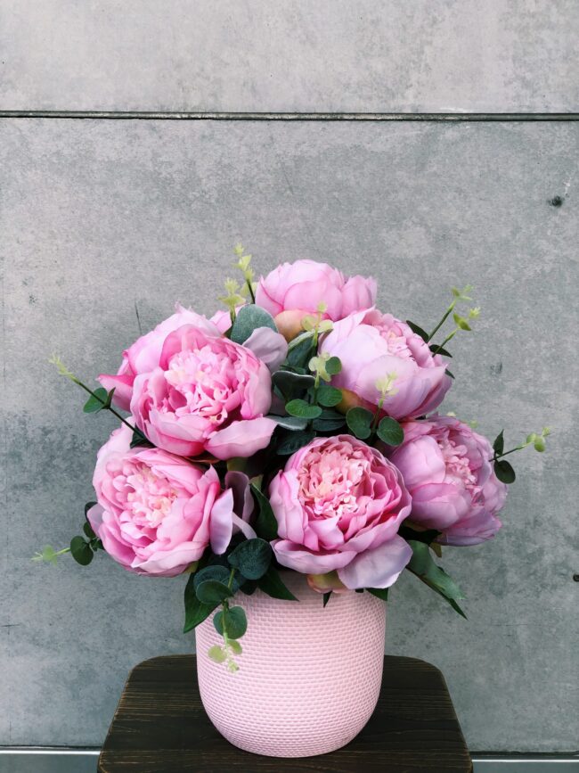 Pink Peony Silk Arrangement