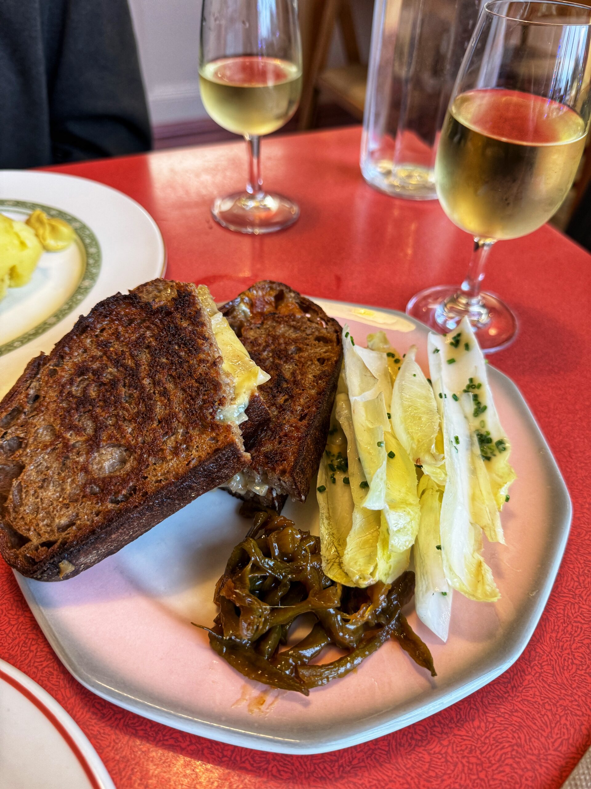 A cheese toastie at Tawny Stores.