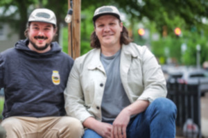 <strong>Harrison Downing (left) and Schuyler O&rsquo;Brien, along with Cole Jeanes, will soon open Hard Times Deli in The Edge District.</strong> (Patrick Lantrip/The Daily Memphian file)