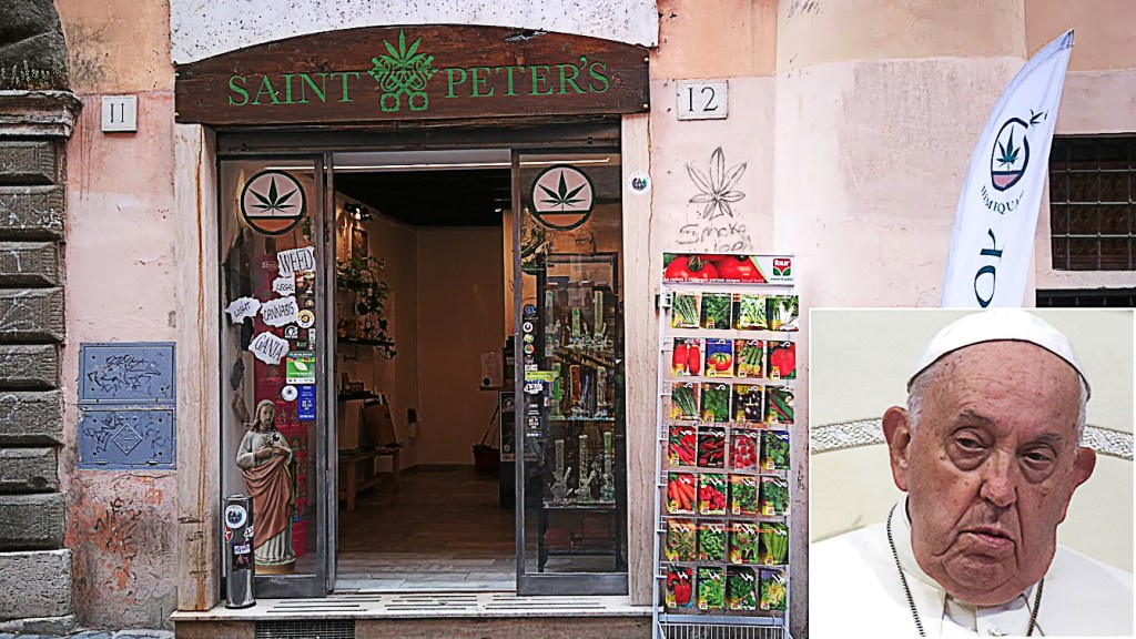 Pope Francis Decries Legal Head Shops Overrunning Vatican City