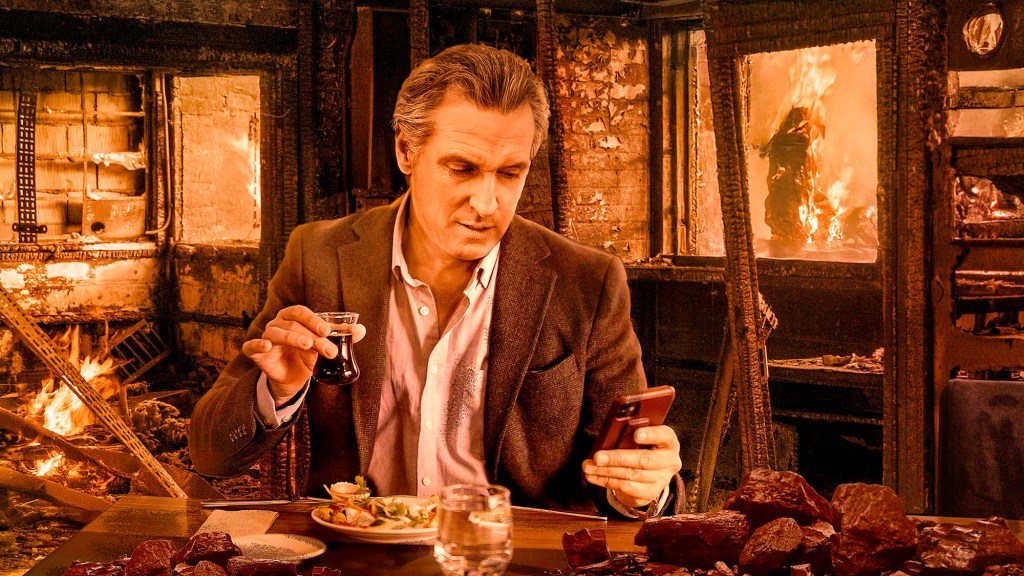 Gavin Newsom Spotted Dining At Smoldering Remains Of Nobu