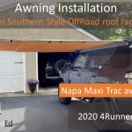 Installing a Napa Maxi Trac awning on my SSO Roof Rack