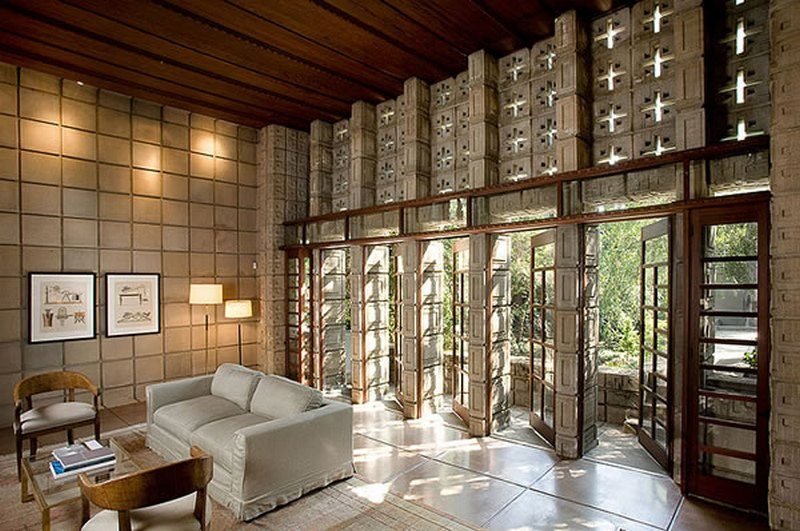 Millard House by Frank Lloyd Wright - interior